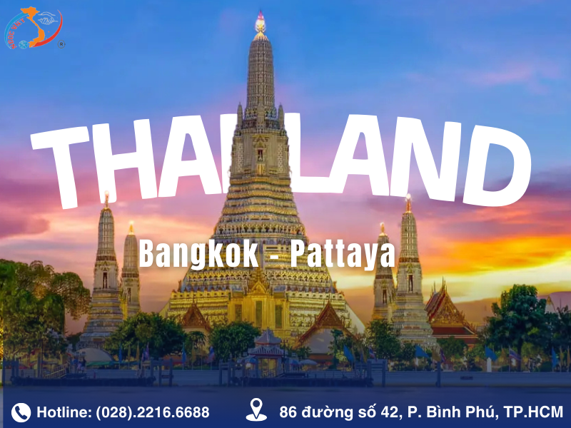 TOUR THÁI LAN: BANGKOK - PATTAYA - 5N4Đ - VIETNAM AIRLINES